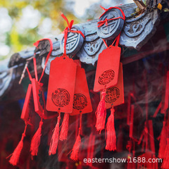 Wooden blessing sign wholesale temple decoration hangtag wishing sign scenic spot wish sign wishing blessing wooden sign