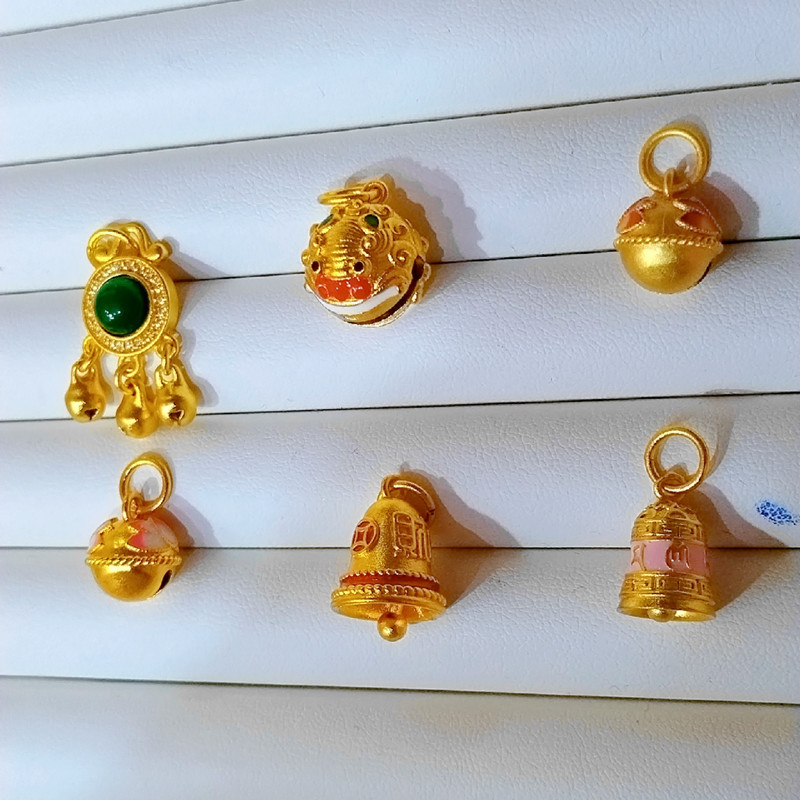 Enamel Micro-Inlaid Dreamcatcher Mythical Beast Bell Pendant Bracelet Necklace Pendant Accessory DIY Jewelry Pendant