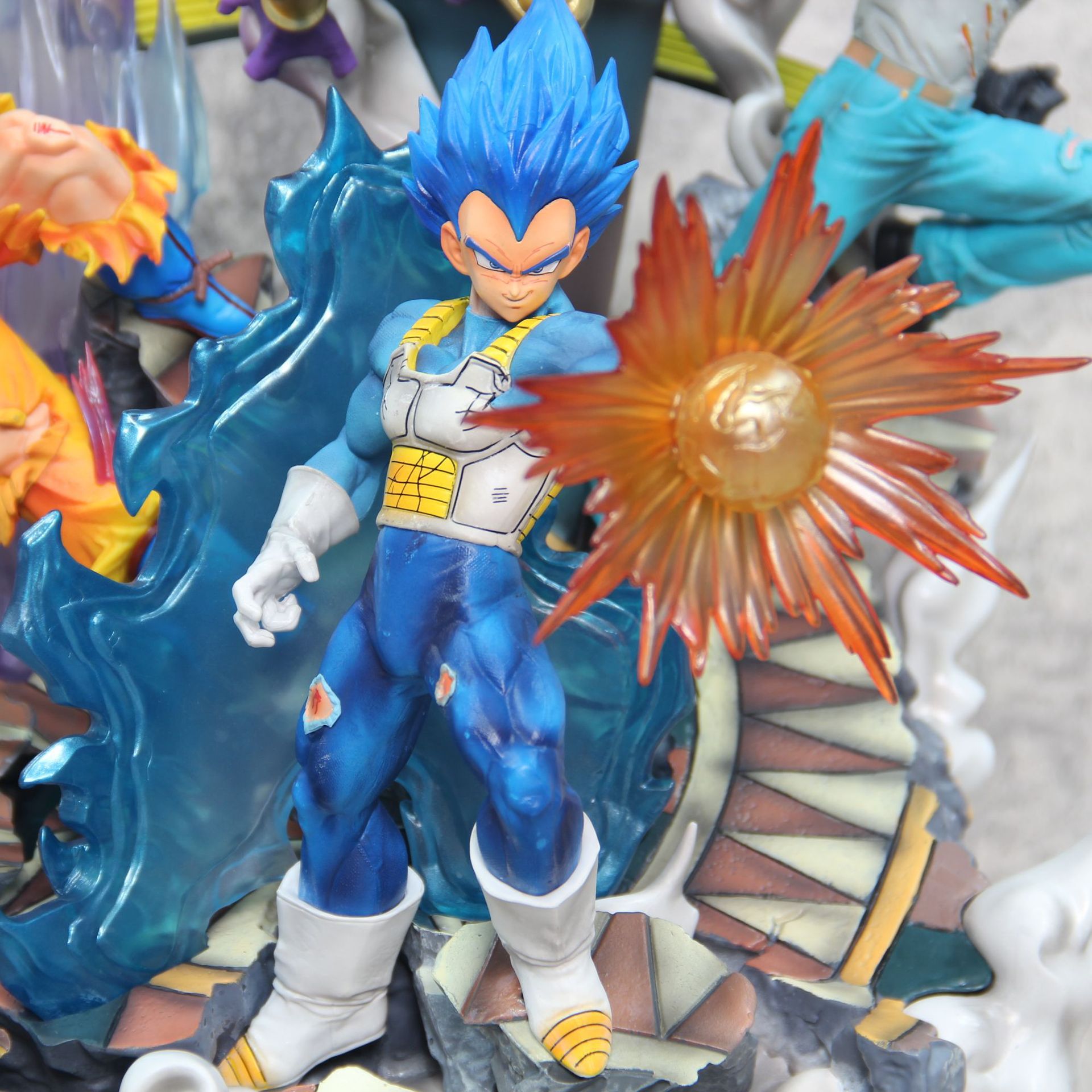 超大号手办七龙珠力量大会孙悟空贝吉塔弗利萨17号模型摆件