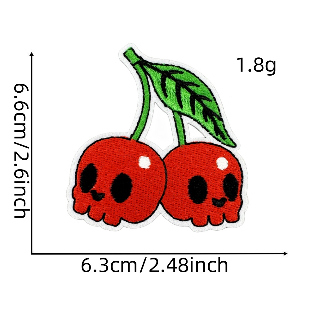 3g Weight Clothing Sticker Patches Classification 1 Piece, 1 Set Quantity Nonwoven, Polyester Material Letter, Cherry Pattern Cute Style 1 Piece 1 Set Cute Letter Cherry Nonwoven Polyester Clothing Sticker Patches 11