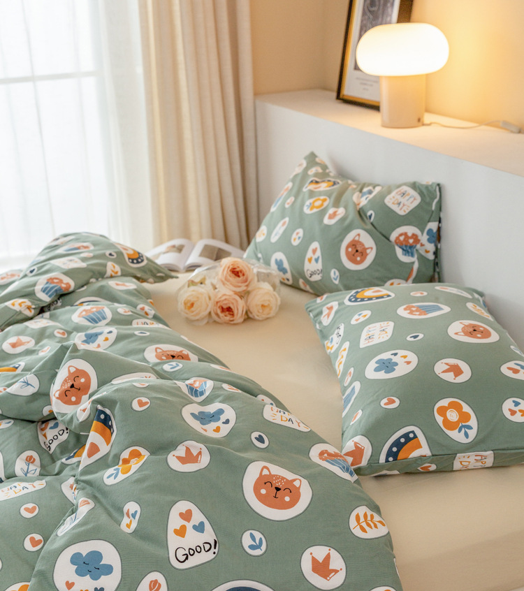 Cotton knitted cute cartoon set