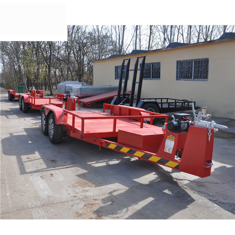 2吨消防机器人拖车 汽车拖车 履带机拖车 跑车拖车 工具运输拖车