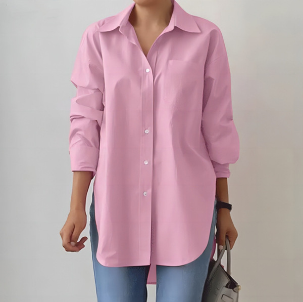 Elegant fashionable solid color shirt
