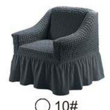 Cubresofá Seersucker universal, de poliéster elástico con falda, decoración para todas las estaciones, venta directa de fábrica.