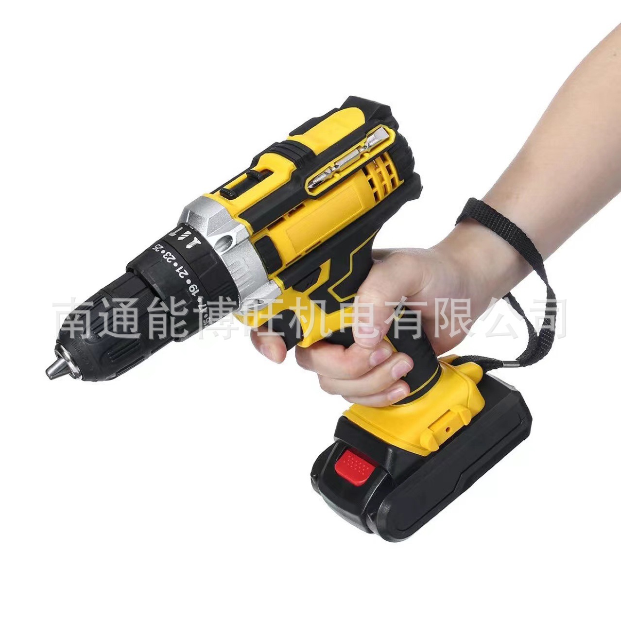 Batería de litio cepillada transfronteriza taladro recargable de litio de alta potencia destornillador eléctrico destornillador máquina impacto taladro de pistola de mano recargable