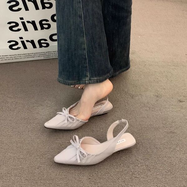 Universal fashionable summer sandals wedge heel low-cut pointed-toe…