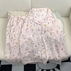 クラウドコットン人気ピンク KT 猫パジャマ女性のための春と秋の新しい韓国長袖ズボン学生寮カジュアルホーム