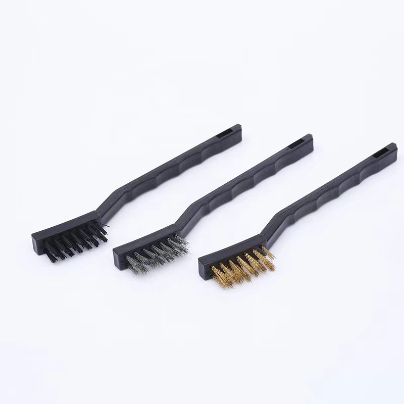 Cepillo de dientes industrial Limpieza y eliminación de óxido Mini cepillo de dientes Cepillo de estufa Cepillo de acero pequeño Cepillo de nailon de alambre de cobre Cepillo Wenwan
