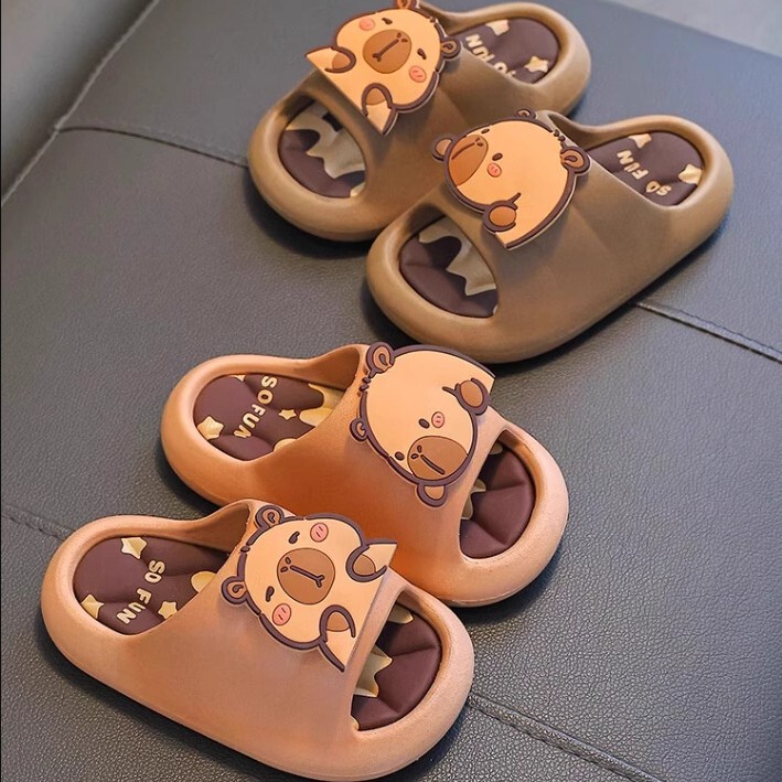 Kapibala children's slippers for boys 2025 summer new indoor non-slip baby parenting slippers for boys and girls