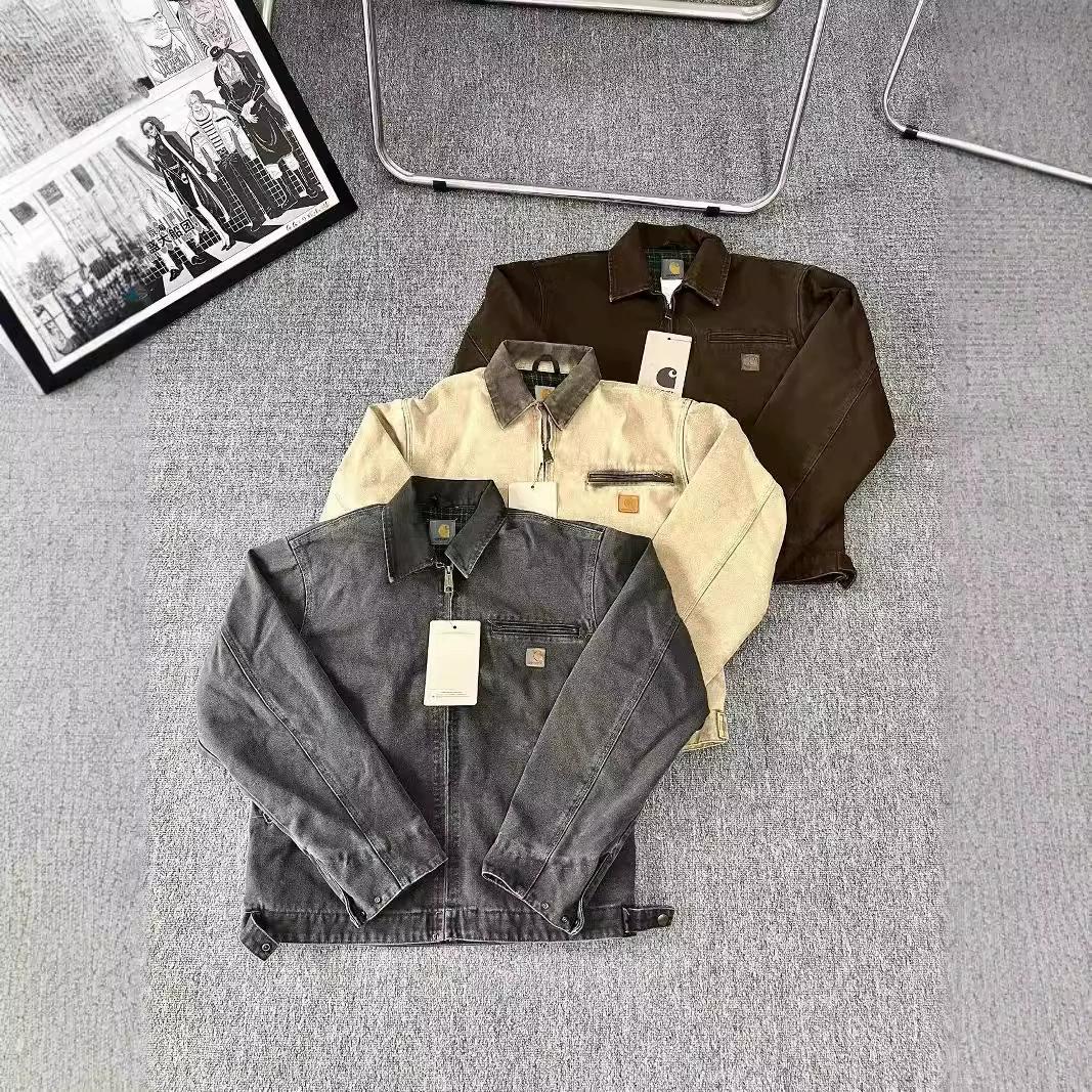 В наличии Потолочная куртка Kaha CAR Detroit J97 Американская винтажная куртка из выстиранного батика для мужчин