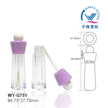 糕点形状盖子唇釉唇彩管包材 化妆品包材包装厂家WY-G751