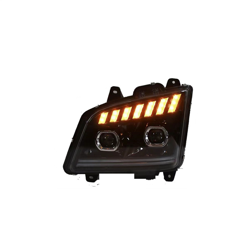 Es adecuado para liberar el conjunto de faro JH6 LED láser superbrillante de doble lente LED con luz diurna FAW JH6