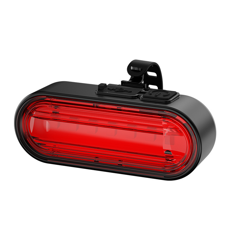 Luz trasera de carga USB para bicicletas de montaña para montar por la noche Luz de advertencia flash Luz de sillín para equipos de montar