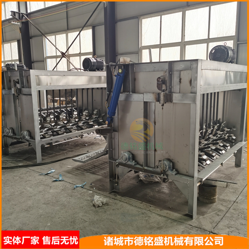 横轴611的捞扒入料猪打毛机 褪整猪毛设备 液压式猪刨毛机