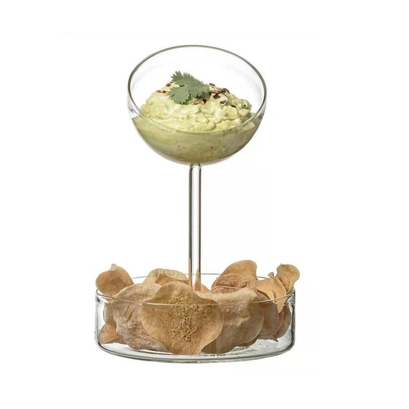 De estilo europeo plato de fruta de vidrio mesa de comedor candelabro con velas cena decoración de moda creativa merienda accesorios de decoración