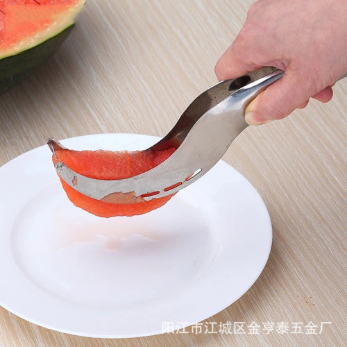 Fruit slicer, watermelon artifact, fruit pulp cutter, fruit clip, stainless steel watermelon cutter, fruit splitter, fruit cutter