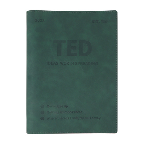 New TED Text Speech Scripts Paperback Selection of 20 Bilingual Contrast Text Scripts TED Detachable Spiral Notebook