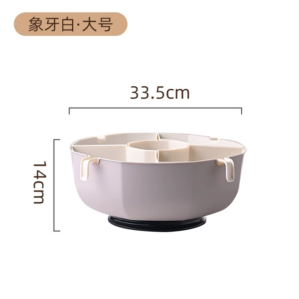 Large single layer ivory white (5 grids)