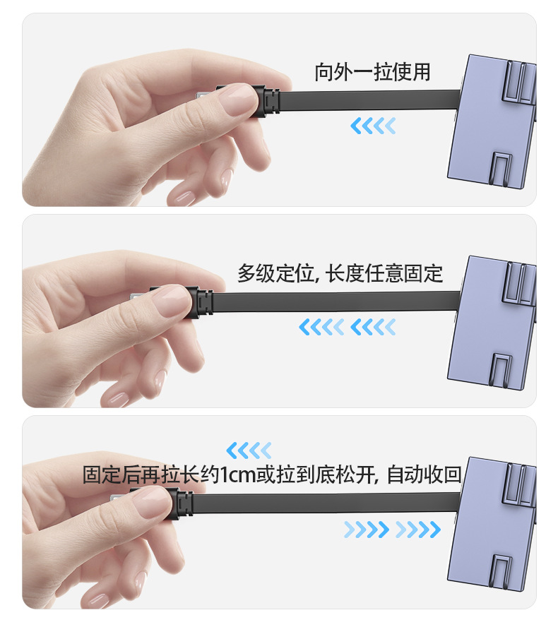 Suitable for the New Model Y/3 Tesla Central Control Expansion Dock Retractable Fast Charging Car Charger