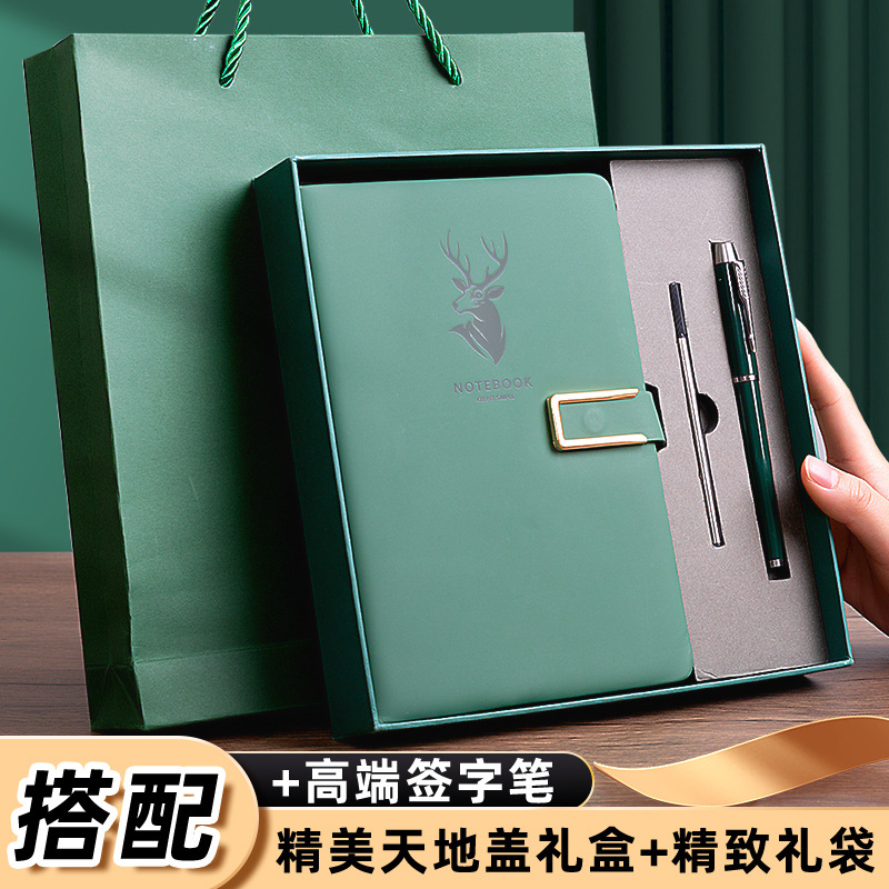 Cuaderno de negocios personalizado logotipo imprimible con hebilla de alto-Bloc de notas de aspecto engrosado alto-Cuaderno de conferencias de gama alta al por mayor