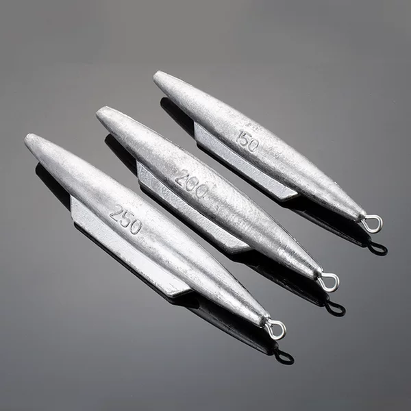 Cross-Border Fishing Gear Accessories Sea Rod Lead Sinker Fishing Ring Stainless Steel Ring Fish Fin Submarine Lead Sinker Sea Fishing Shark Fin Lead