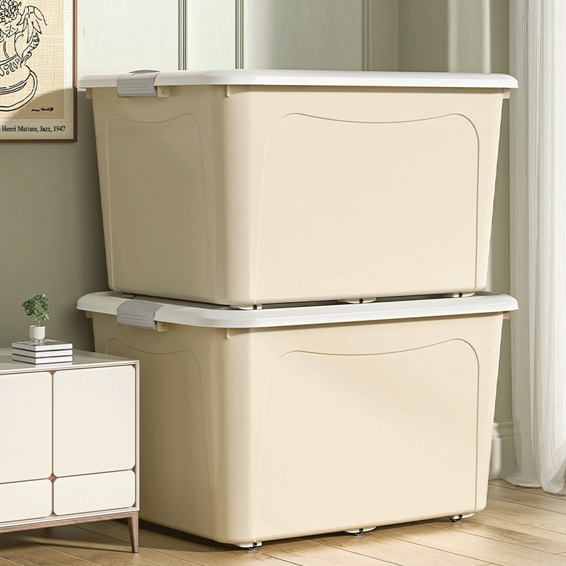Plastic Storage Box Extra Large with Lid Clothing Toys Snack Storage Box Large Capacity Household Storage Box Wholesale