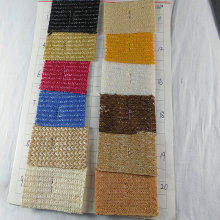 现货批PP草编织人字纹草编织草席纹色织PP拉菲草箱包手袋工艺面料