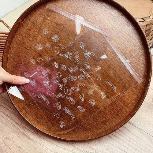 Bread packaging bag self-adhesive donut baked goods cookies biscuits cake toast transparent snack bag ziplock bag