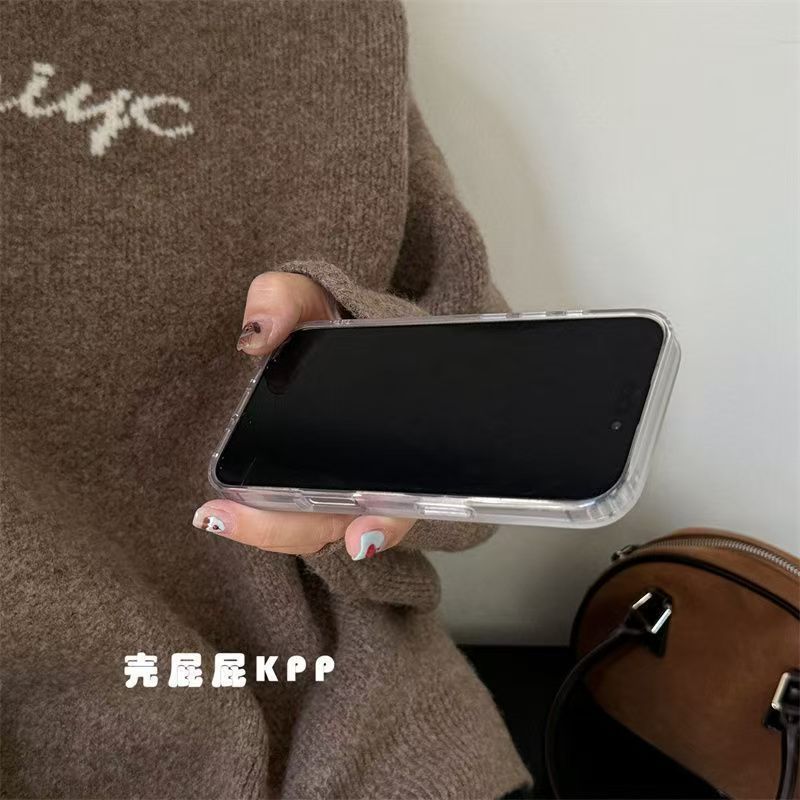 秋冬条纹立体咖啡适用iPhone17PROMAX手机壳新款16/15/14/13女款|undefined