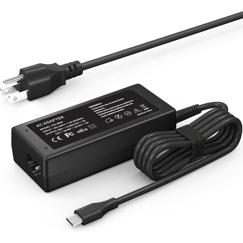 19.5V 3.34A 65W portable laptop charger compatible with Dell Inspiron and HP Pavilion series
