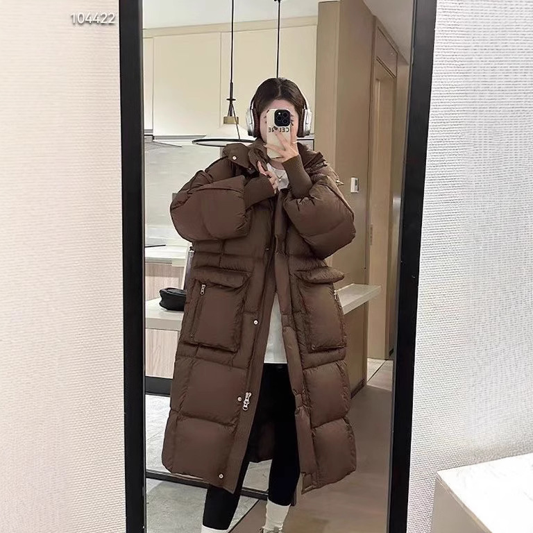 2025 invierno transfronterizo nuevo comercio exterior coreano ropa de algodón plumón ropa de mujer moda casual encapuchada abrigo caliente delgado