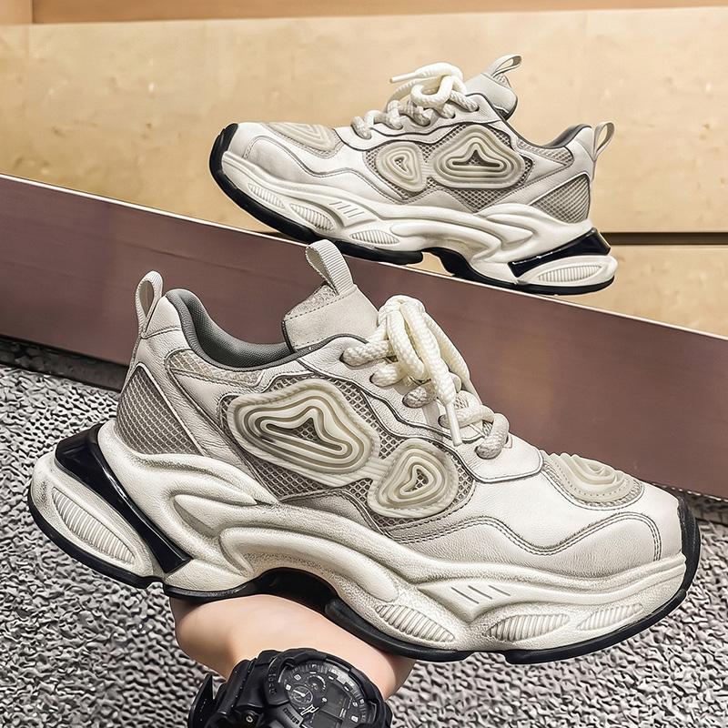 LD958 autumn new collection: distressed, thick-soled, versatile casual dad shoes