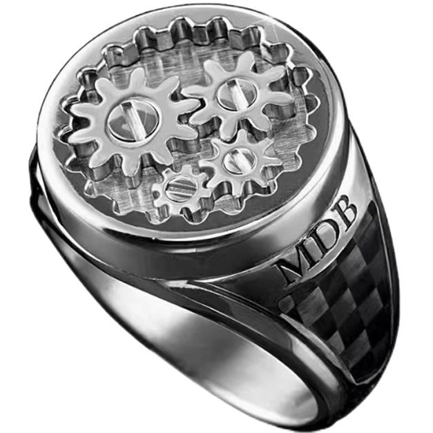 남성과 여성을 위한 기어 링, 절묘하고 트렌디하며 시원하고 다재다능하며 독특한 기계 스타일 틈새 고급 링 액세서리 도매