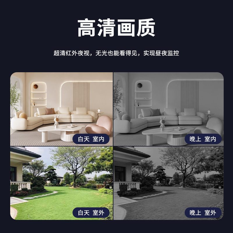 国境を越えた落書き対策用屋内バッテリーカメラ、高解像度赤外線ナイトビジョン、ワイヤレス、電源不要のモニター、ワイヤレス監視|undefined