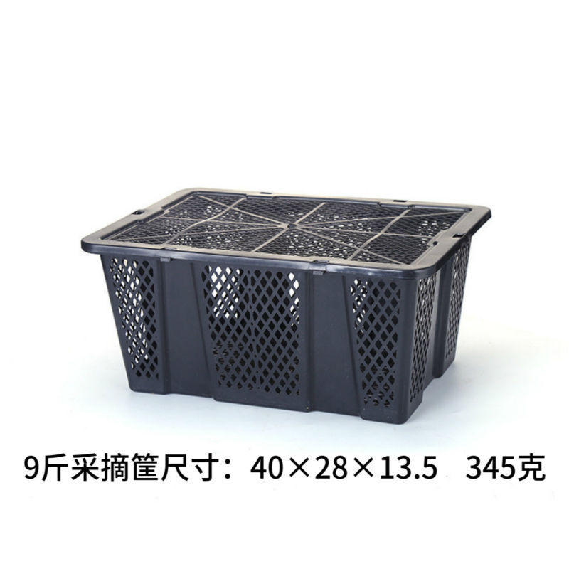 蓋付きプラスチック輸送回転かご箱枠ブドウかご楊梅かご果物摘採輸送バスケット野菜かご枠|undefined