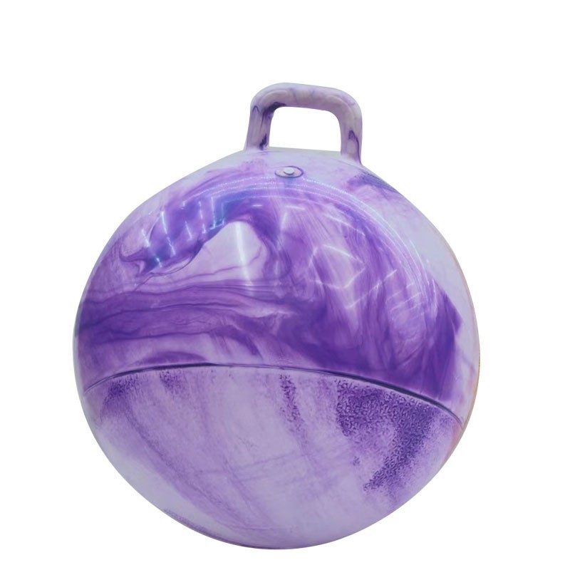Factory Direct 55cm Cloud Ball Handle Bouncing Ball Kidsren's Toy Inflatable Ball PVC Marble Pattern Cloud Ball