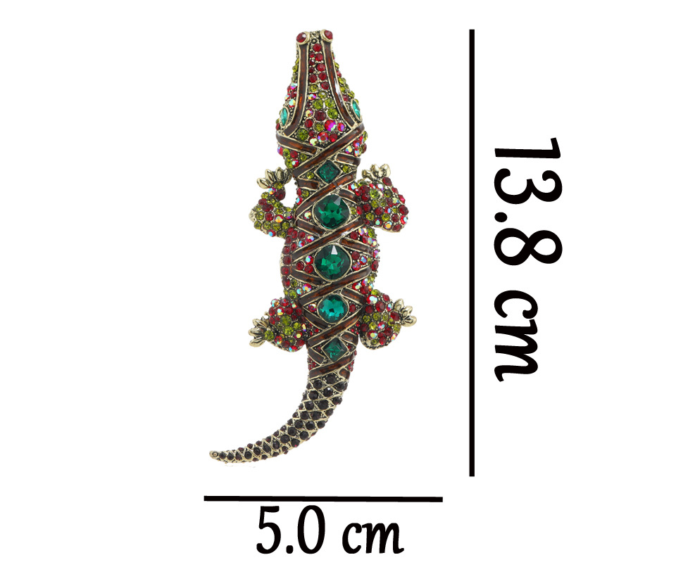 66g Weight Artificial Gemstones Inlay Material Brooches Classification Holiday Occasion Alloy Material Animal Pattern Unisex Gender Diamond Design Fashion Style Fashion Pin Animal Alloy Diamond Artificial Gemstones Unisex Brooches 1