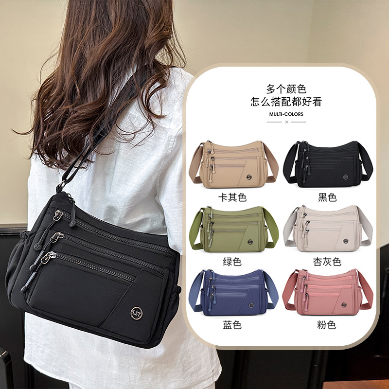 Bolso de Hombro y Cruzado Ligero de Nylon para Viajes de Ocio