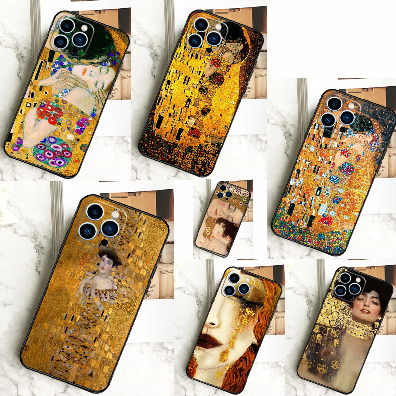 iPhone Case for Gustav Klimt Funda For iPhone 12 13 Mini 11 14