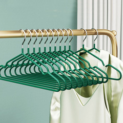 Light Luxury Immersion-Coated Clothes Hangers | Thickened, Non-Slip Stainless Steel Hangers | Home Use, Traceless Design for Kids & Adults | Drying Rack