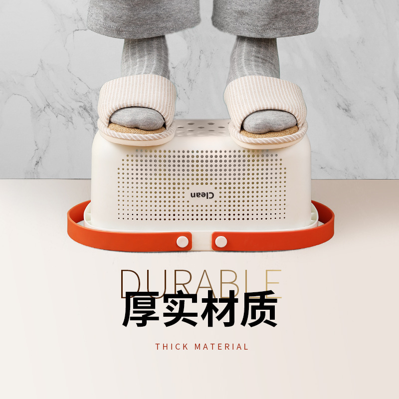 Baño cesta de baño portátil estudiante baño Baño de plástico champú inodoro cesta de almacenamiento cesta de baño transfronteriza