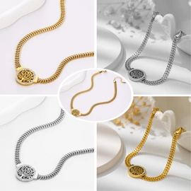 袖扣;耳环;项链