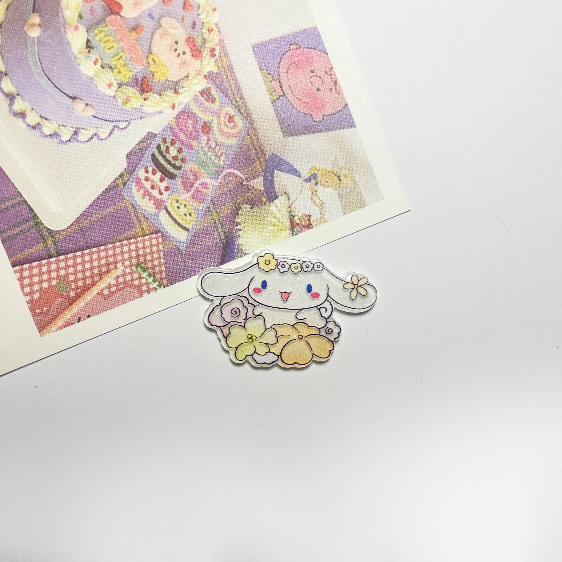 꽃 비취 개 2.2cm * 3.5cm (싱글 피스)