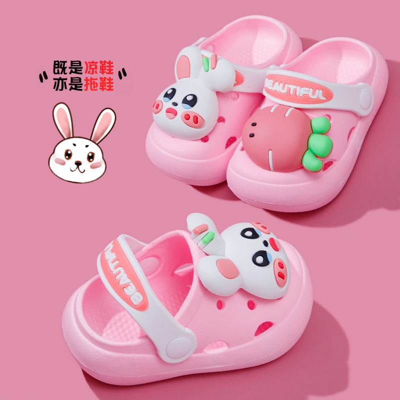 Girls sandals summer children's slippers non-slip boys cartoon summer baotou sandals baby hole shoes wholesale Girls sandals summer children's slippers non-slip boys cartoon summer baotou sandals baby hole shoes wholesale
