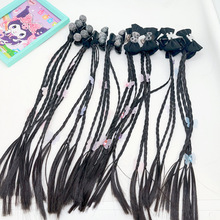 韩版儿童蝴蝶结假发夹三丽鸥公主小女孩卷发造型女童宝宝可爱发饰