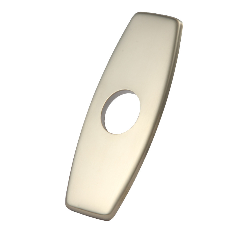 Suministro directo de fábrica 304 acero inoxidable cepillado grifo de la cocina 10 pulgadas placa decorativa baño base 6 pulgadas cubierta