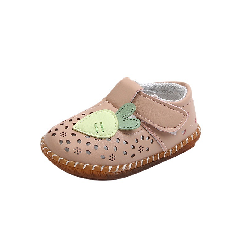 Sandali Bambina Estivi 6-12 Mesi Traspiranti Baby Princess Suola Morbida Pelle Antiscivolo 0-1 Anno 2 Scarpe da Passeggio_voghion.com