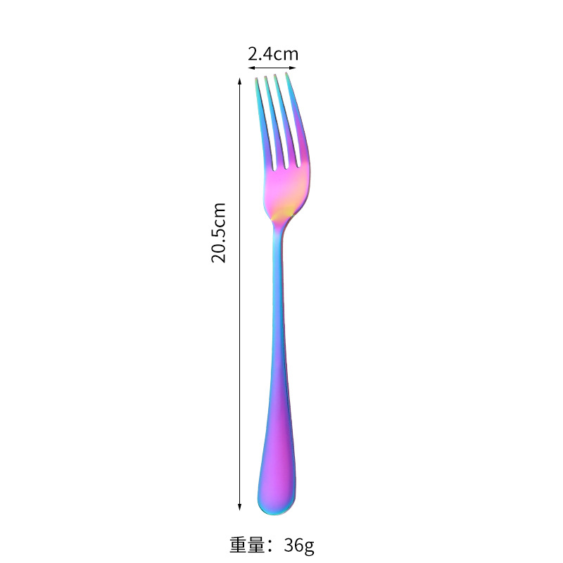 Juego de cuatro piezas de cocina occidental de hotel dorado cuchillo, tenedor y cuchara Transfronterizo 1010 traje de vajilla de acero inoxidable cuchillo, tenedor y cuchara