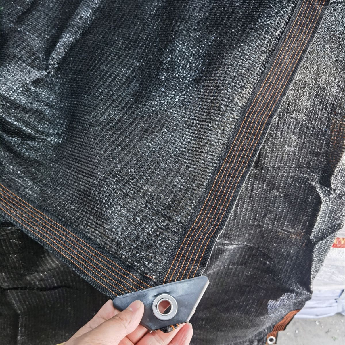 遮阳网防晒网打孔包边安装方便黑色遮阳网遮阴网