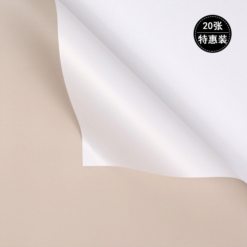 Papel de regalo de flores descuento al por mayor doble color papel Ouya papel flor papel rosa ramo coreano material de papel impermeable